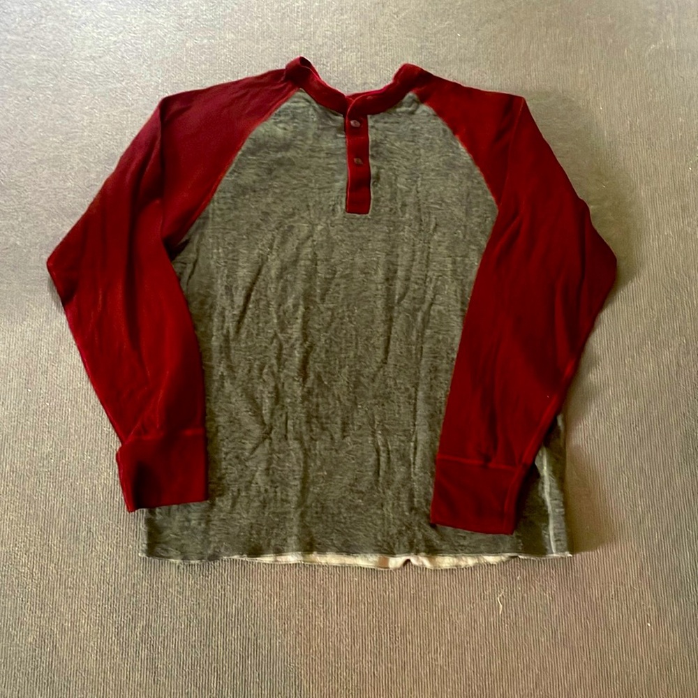 LL Bean Henley long sleeve shirt: XL, regular fit